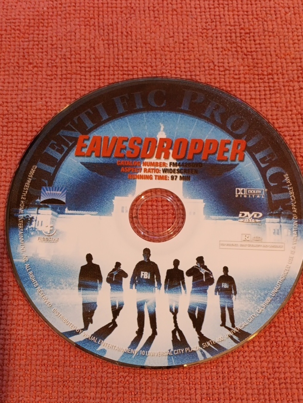 2/$8 Eavesdropper DVD *NO CASE*